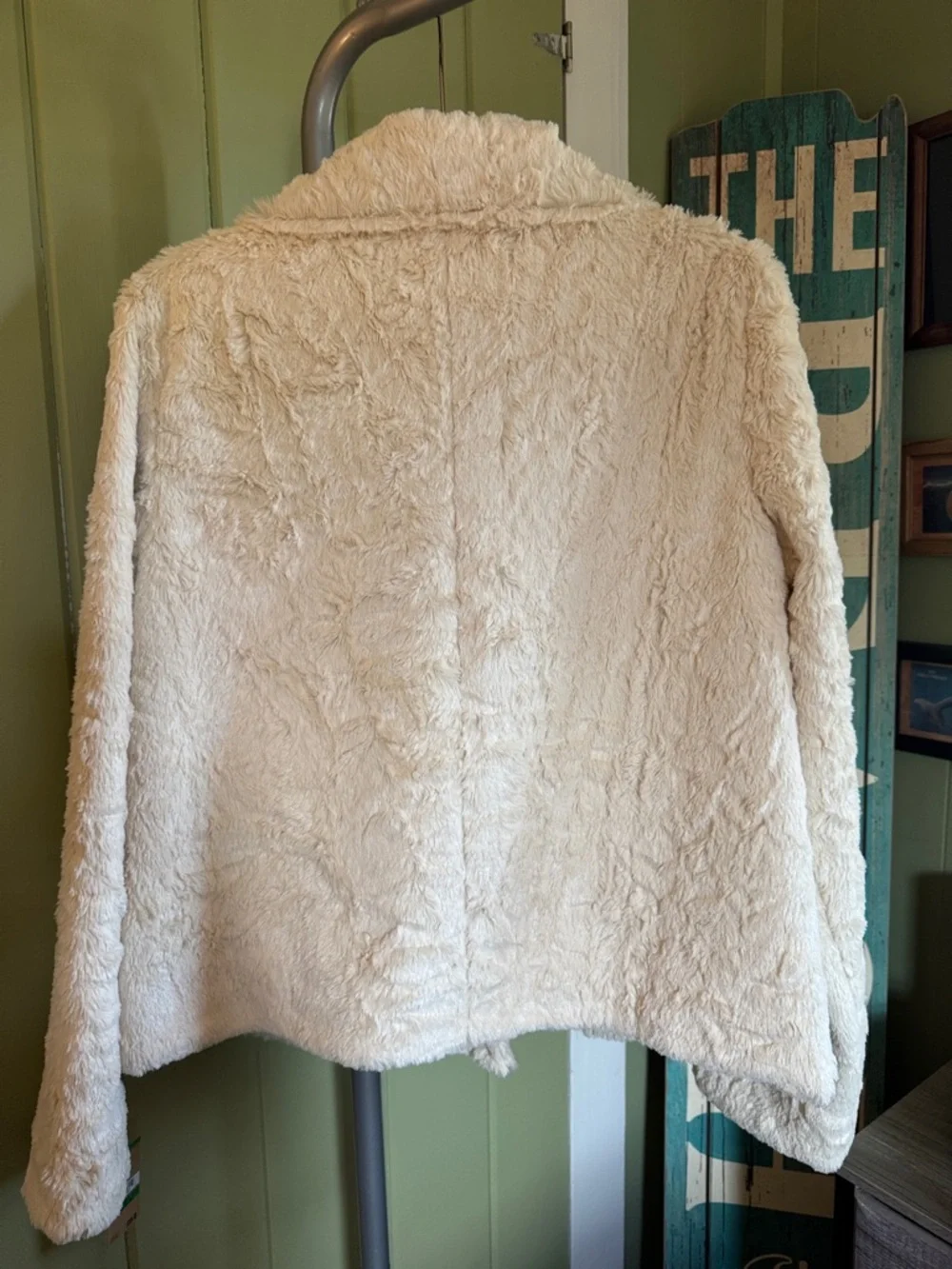 Rachel Roy Faux Fur Teddy Jacket - Picture 2 of 8